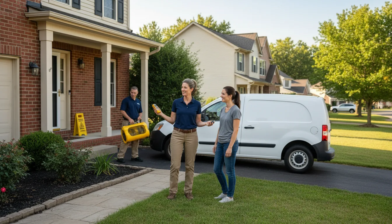 Residential water damage restoration in Pitman, PA